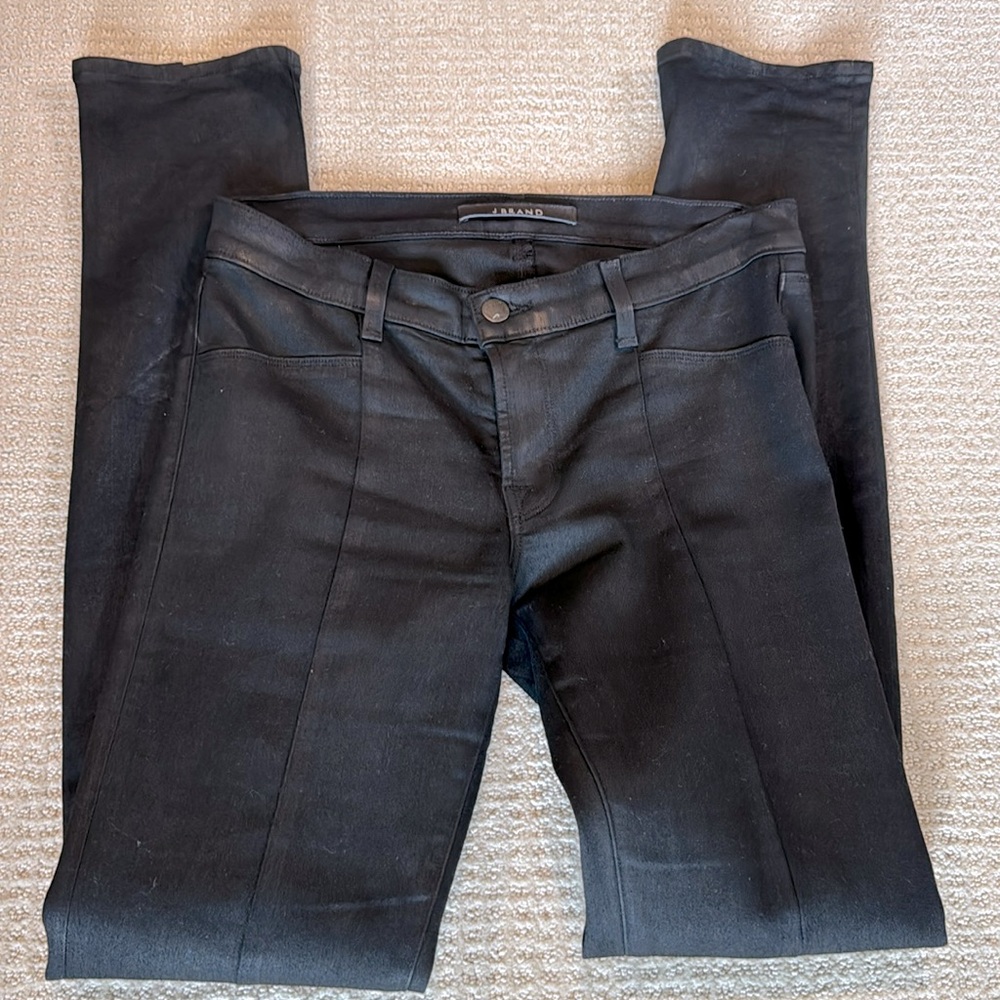 J Brand Coated Jeans Vera Coat Steal 27